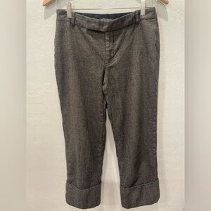 Banana Republic woman’s size 6 Black and Brown houndstooth trousers